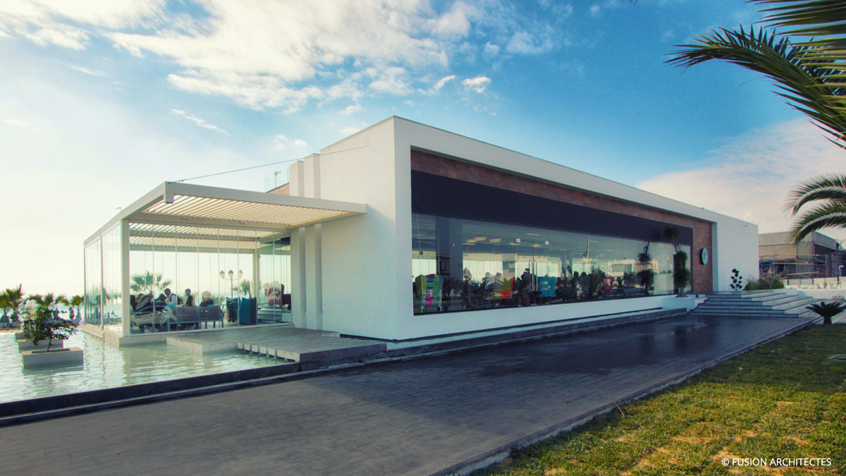 Cafe Resto The Big Dip . Lac 2 . Tunis Fusion Architectes